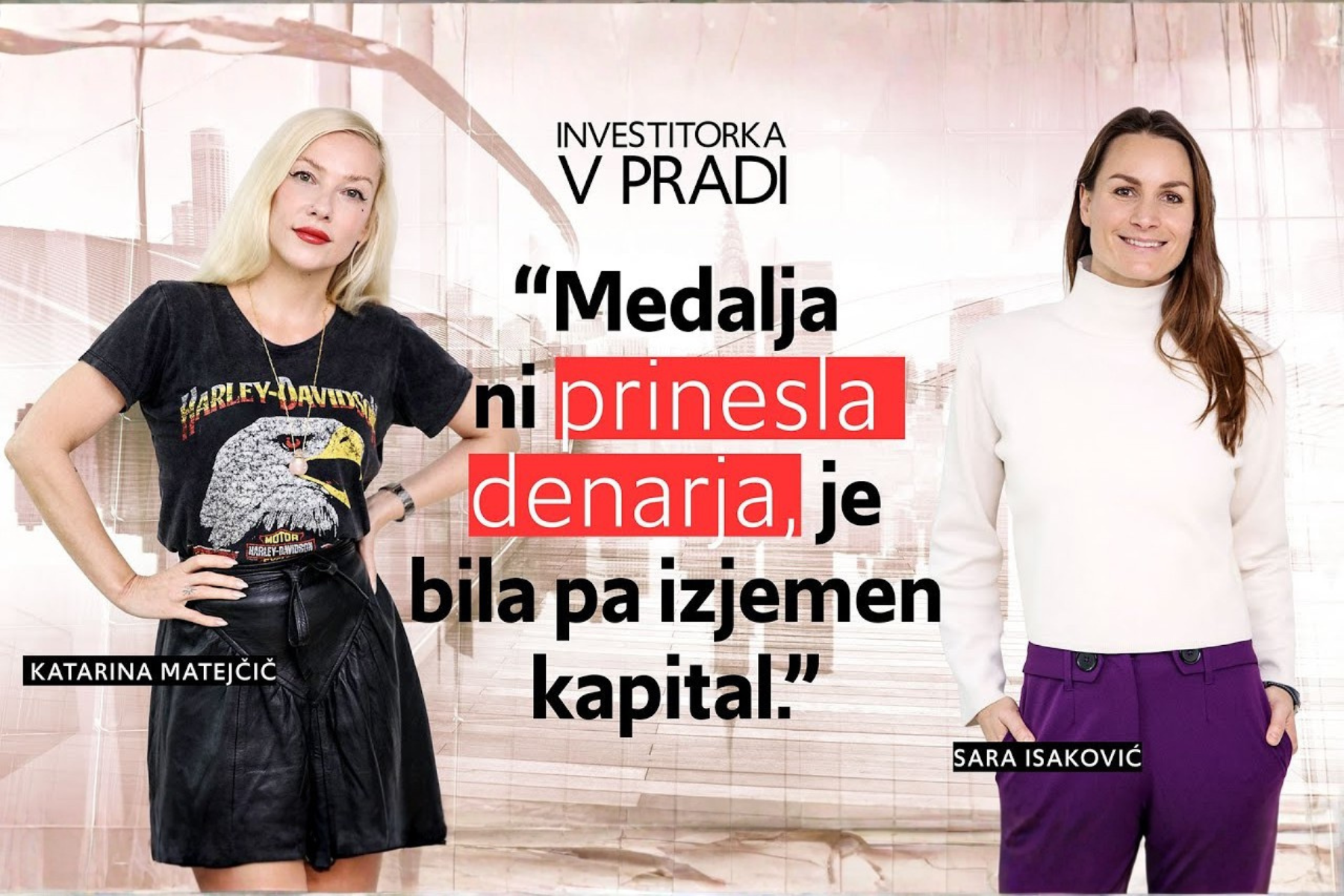 Podkast Investitorka v Pradi: "Medalja ni prinesla denarja, je bila pa izjemen kapital."